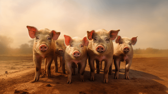 豬的可愛與趣味 從畫筆到千庫網的藝術呈現